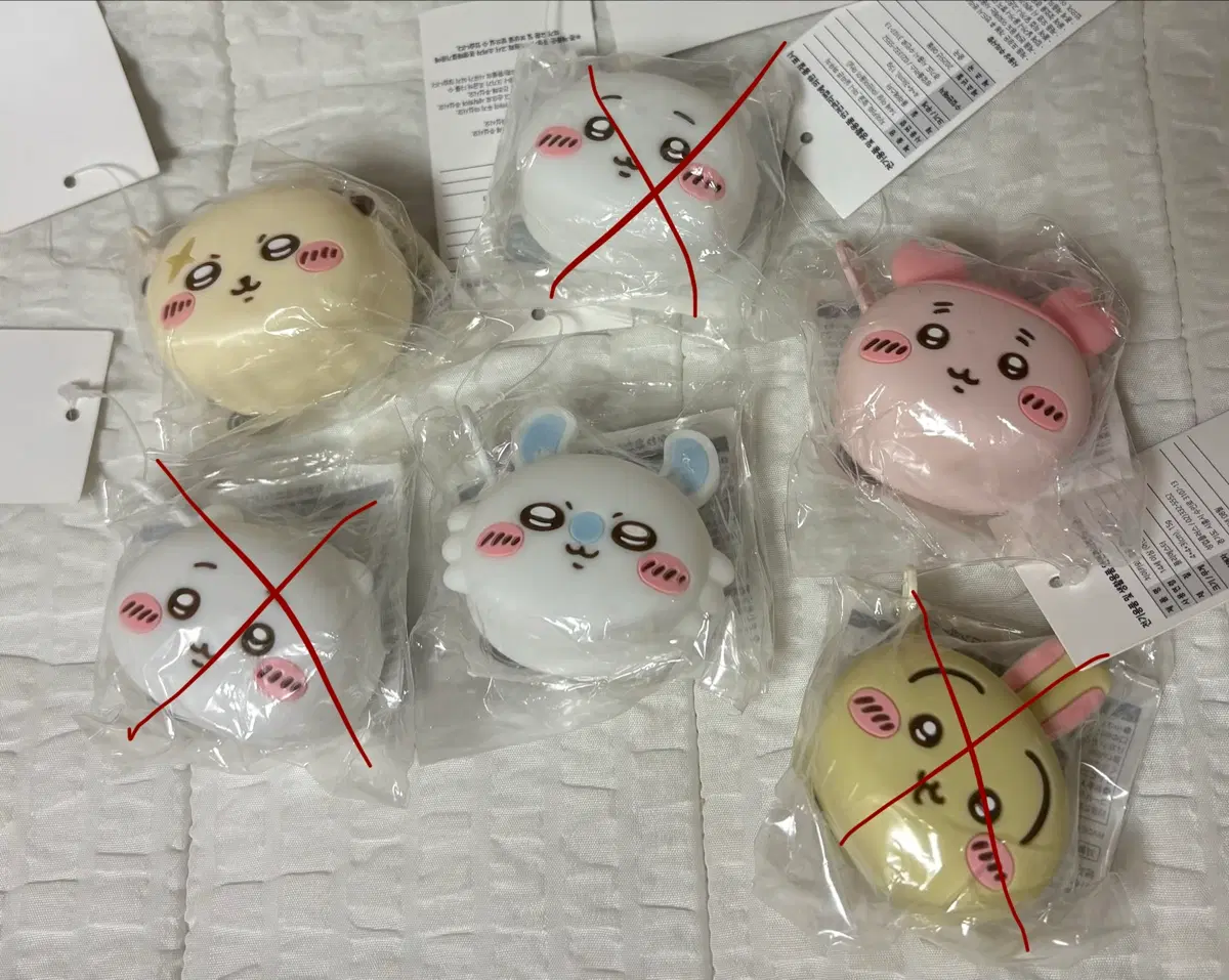 치이카와 얼굴 미니실리콘파우치