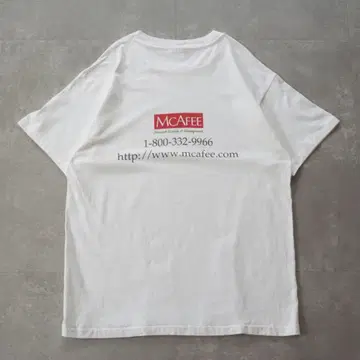 90s vintage USA제 기업계 T 'McAfee Corporate