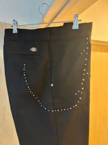 Dickies 874 스터드 커스텀 워크 팬츠 블랙 38