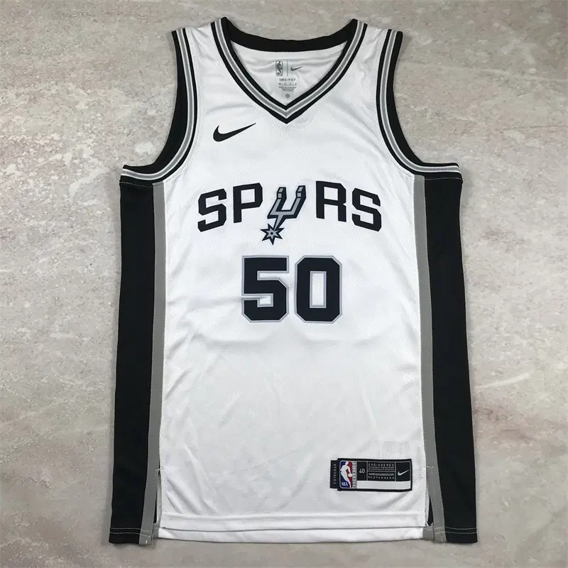 NBA 나이키 농구복 스퍼스 데이비드 로빈슨 50호 화이트핫프레스