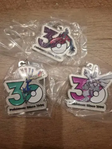 포켓몬 30주년 기념 메탈 참 파르키아 제르네아스 이벨타르