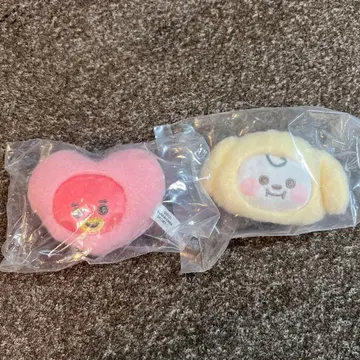 BT21 가챠가챠 봉제 인형 클립 CHIMMY TATA