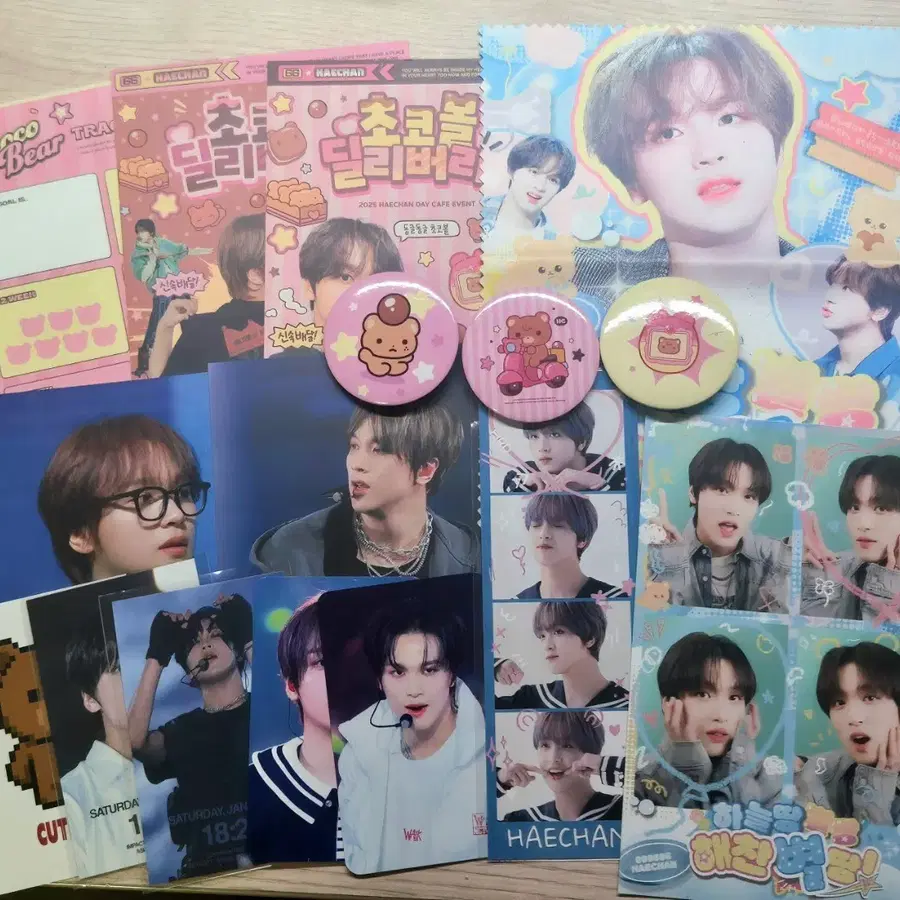 엔시티 드림 127 해찬 생카 특전 럭드 핀뱃지 안경닦이 엽서 양도 포카 분철 풀썸머