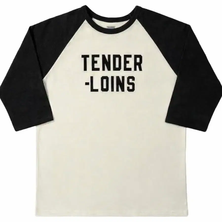 TENDERLOIN 텐더로인 3/4 RAGLAN 슬리브 티셔츠 SUMI BLACK 26SS