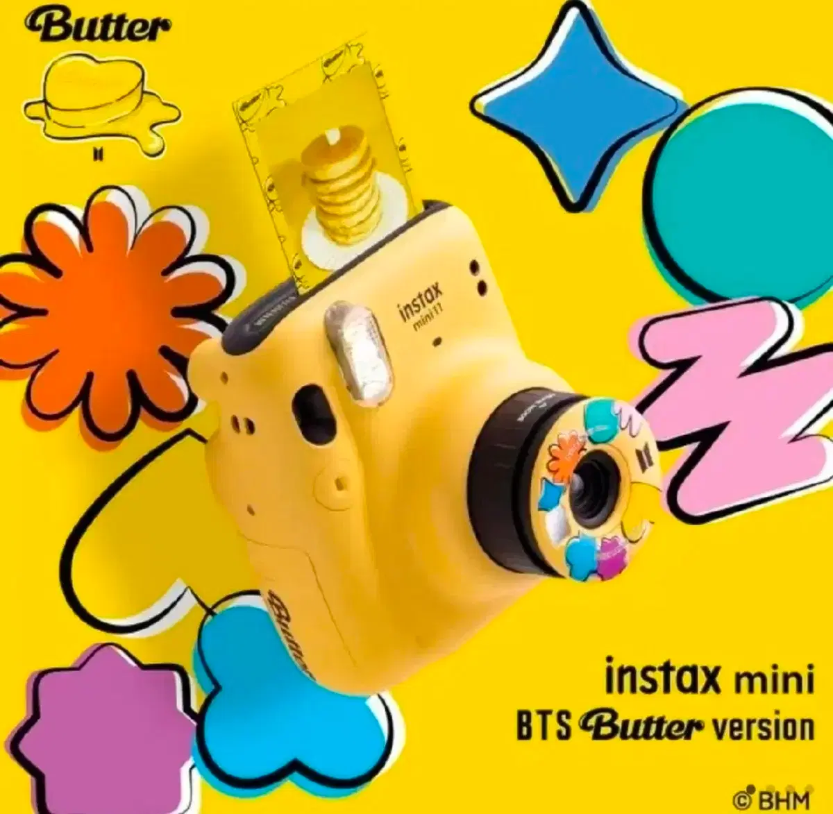 BTS 인스탁스 미니11+스트랩+butter필름10매 방탄소년단 한정판