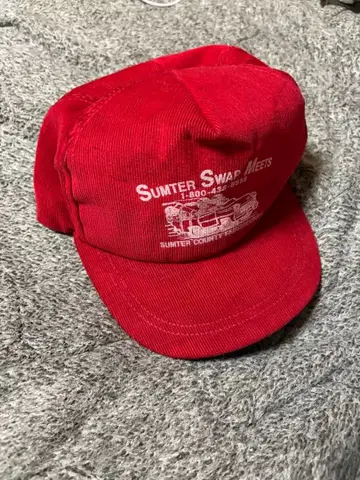 80sSumter Swap Meets 코듀로이 캡 레드