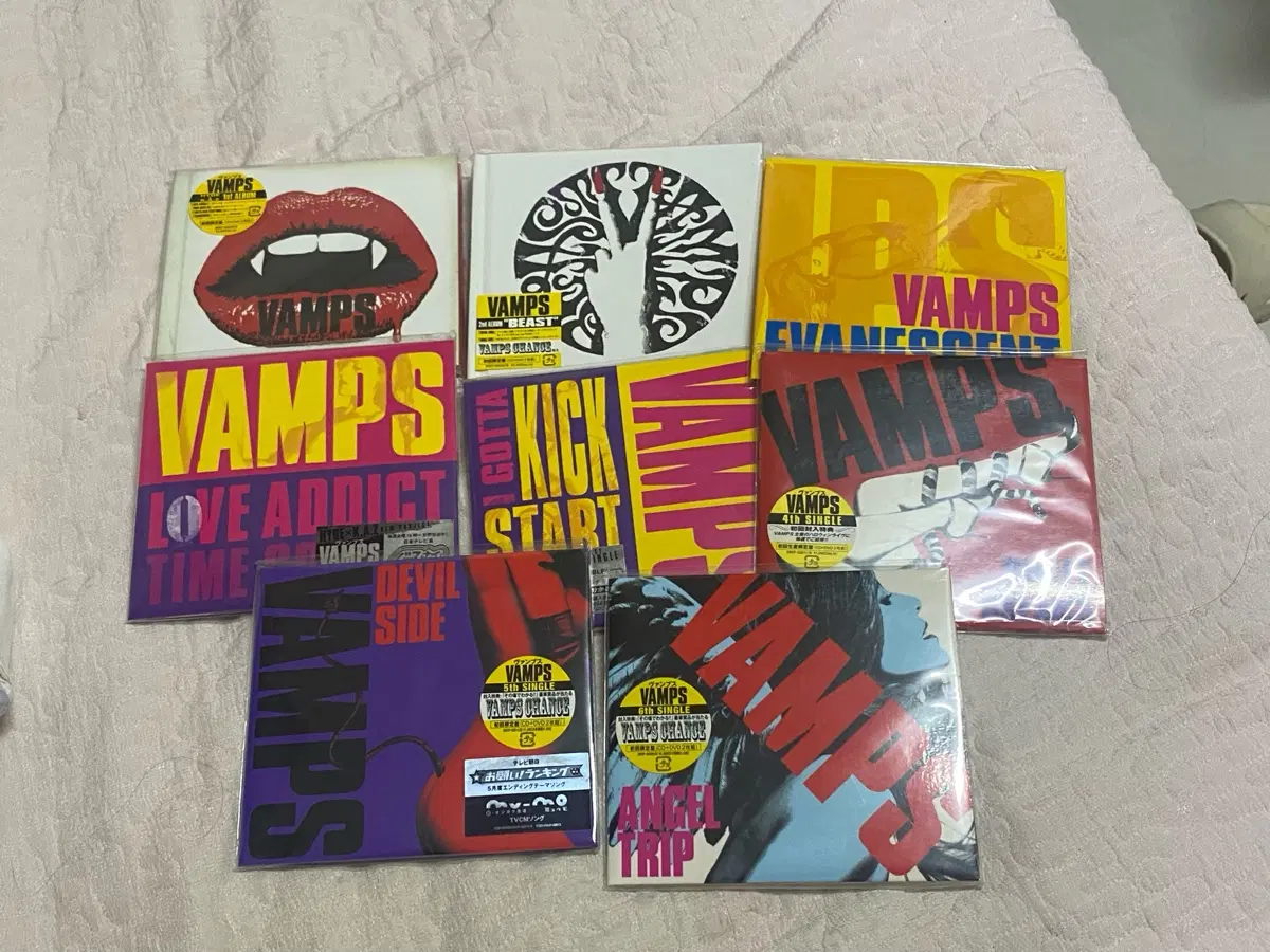 VAMPS 뱀프스 하이도 미개봉 초회한정 앨범+싱글 세트