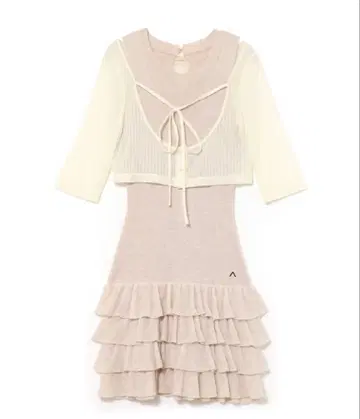 andmary sophia frill set dress beige