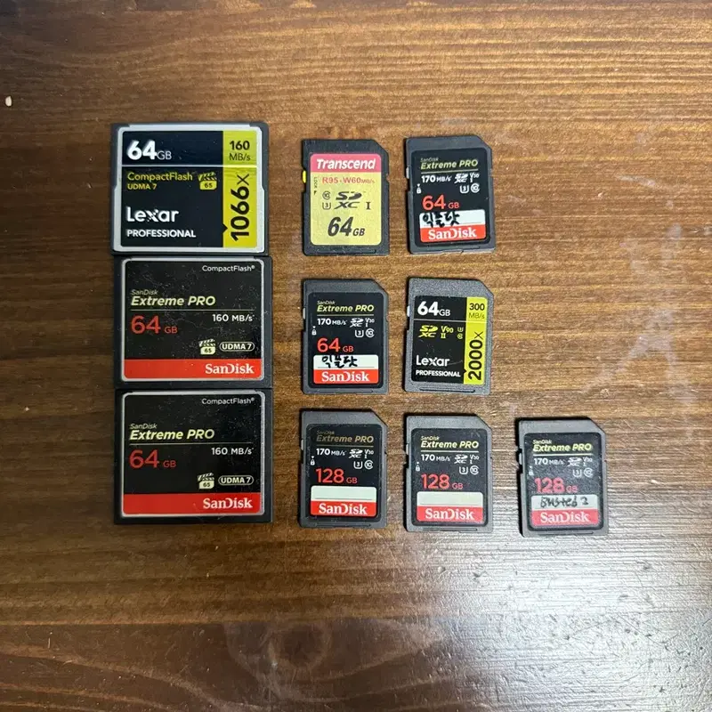 샌디스크 익스트림 프로 SD카드 & CF카드 64GB/128GB, 렉사/트랜센드 SD카드 외 다수
