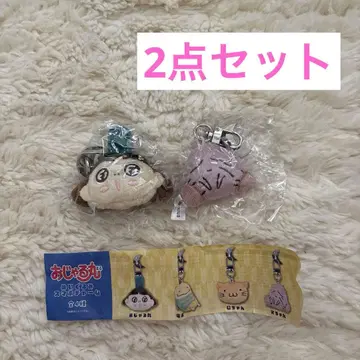 오쟈루마루 봉제 인형 스마트폰 참 빈짱 가챠 2개 세트