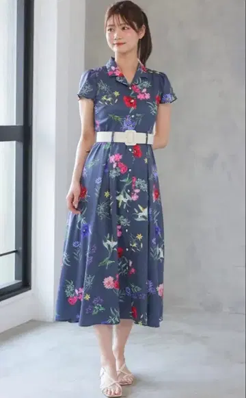 앙데팡당 보타니컬 가든 셔츠 원피스