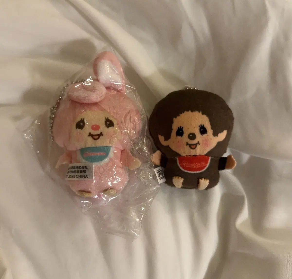 몬치치 가챠 인형 키링 핑크 치무탄