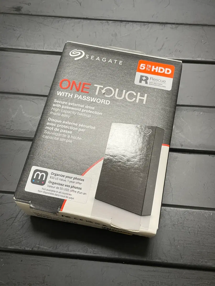 씨게이트 One Touch 외장하드 5TB 스페이스그레이