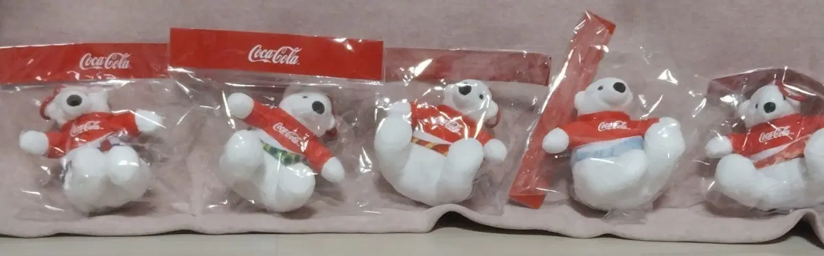 코카콜라 곰 베어 인형 일괄 5개 판매합니다
