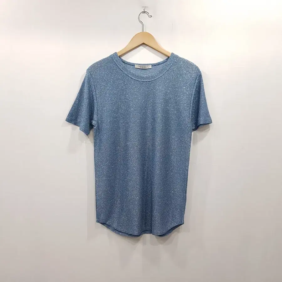 R739 JPN 빈티지 오버핏 반짝이 스판 반팔 티셔츠 여F