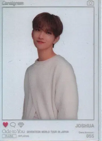 SEVENTEEN 2019 ODE to You IN JAPAN 조슈아 트레이딩 카드 0055