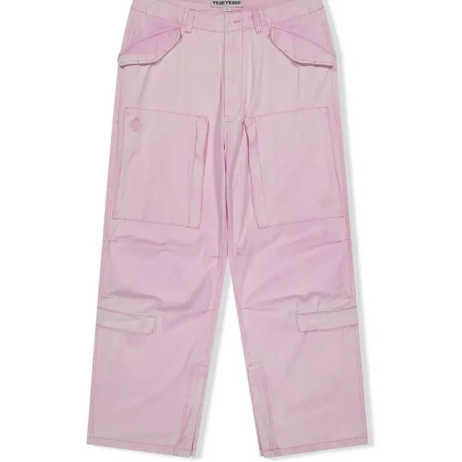 예스아이씨 Bleached Aviator Pants 핑크 데님 바지 M & L