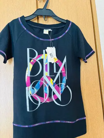 Billabong 여성용 반팔 T셔츠 블랙 M사이즈 새상품 미사용