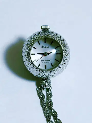 Orient CARINA 수동 와인딩 펜던트 워치 17석