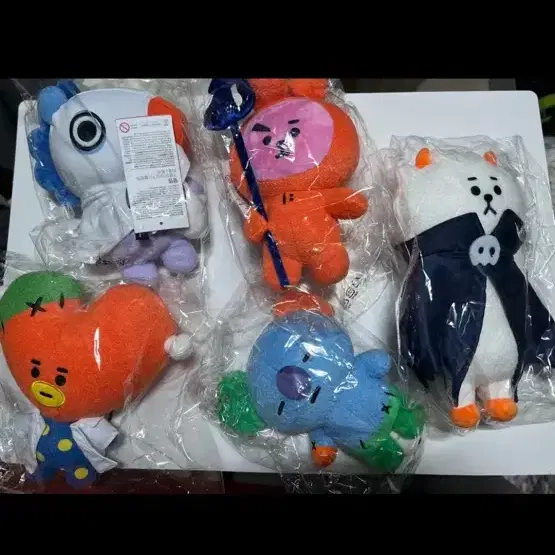 방탄 bts 미개봉 bt21 할로윈 5종 일괄 스탠딩 사이즈
