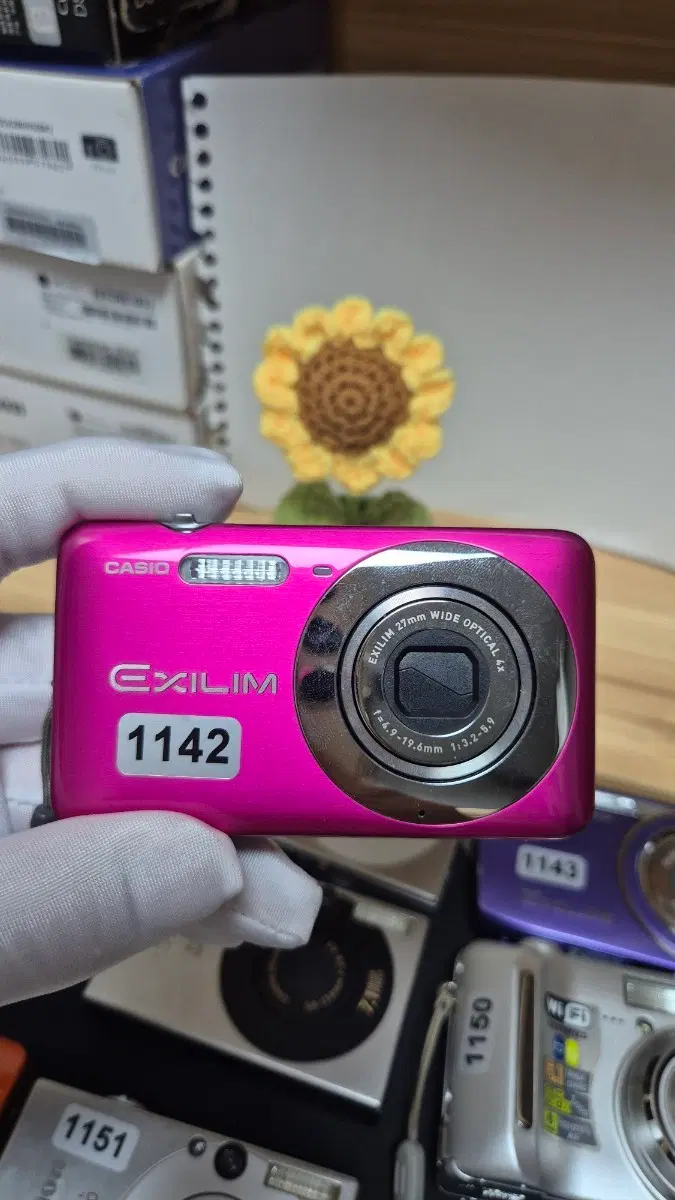 S+급. 카시오 엑슬림 Z800.핑크 카메라
