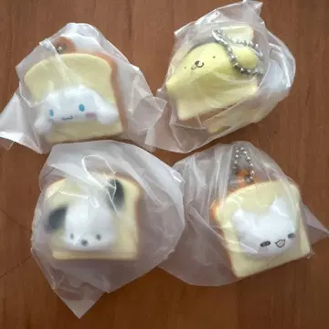 산리오 캐릭터즈 쇼쿠팡즈 마스코트 4점 세트