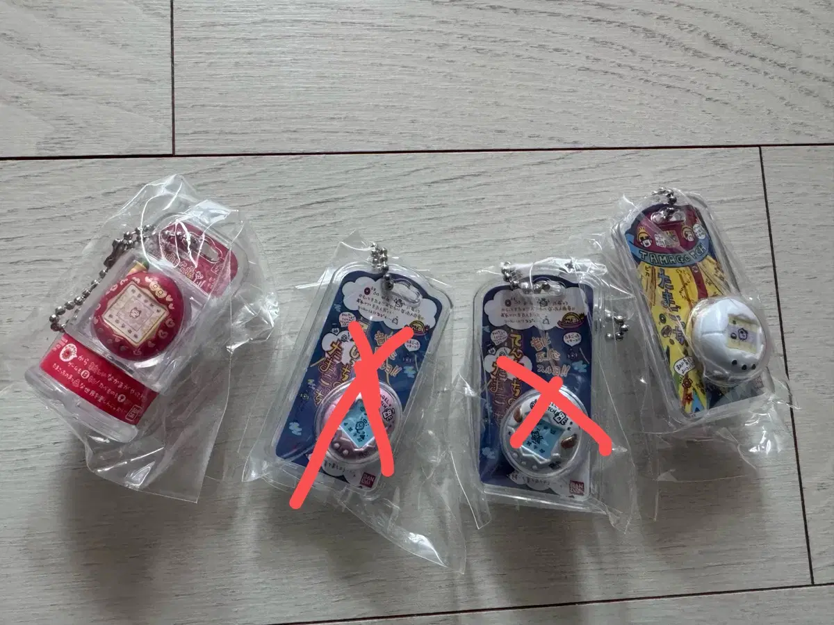 다마고치 미니어처 가챠 텐시치 링고 화이트