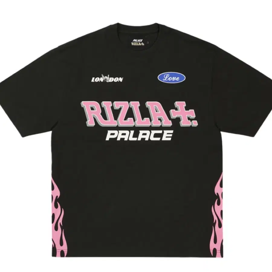 [XL] 팔라스 x 리즐라 티셔츠 블랙 - 26SS