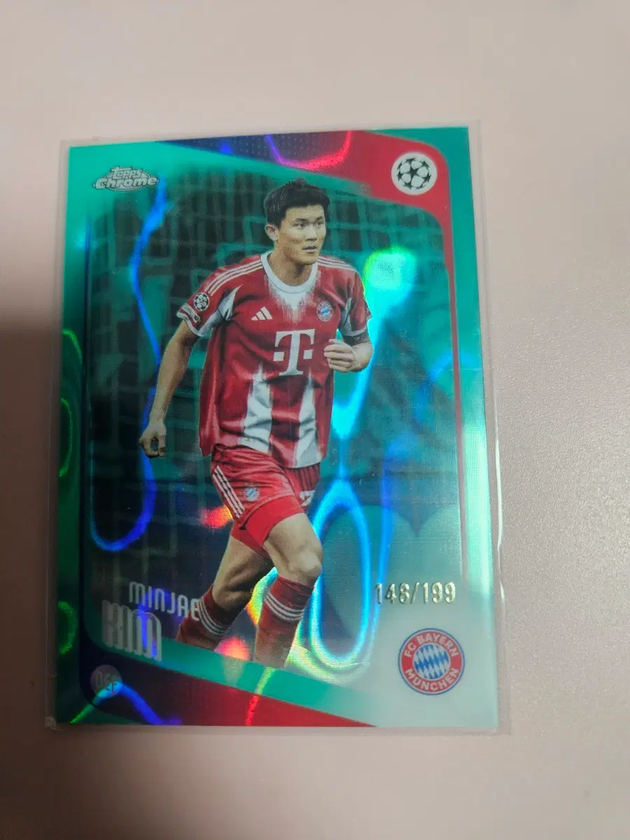 김민재 199장 한정 2025 Topps Chrome 리플렉터