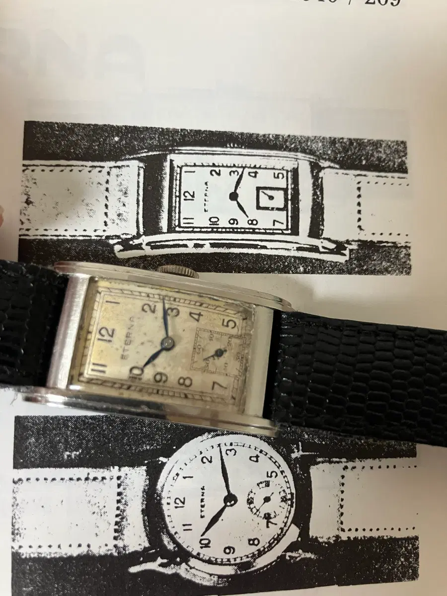 오버홀 완료) 1930~40년대 빈티지 ETERNA 수동 시계 판매합니다