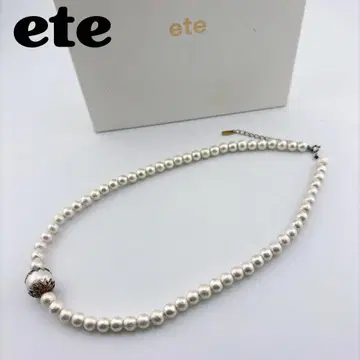 ete / ete 코튼 펄 목걸이