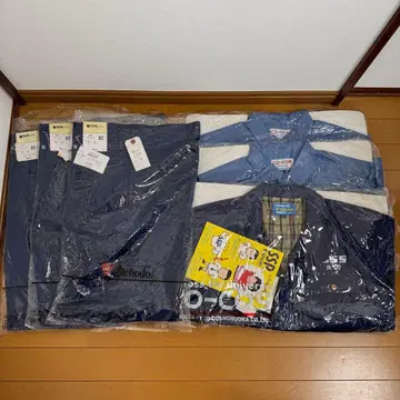 작업복 상하의 6세트 코스 자중당 네이비 블루 허리 82