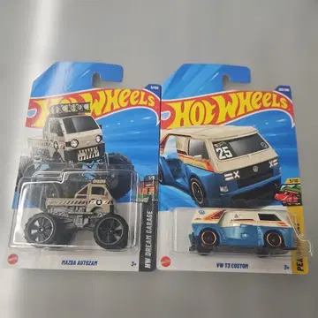 핫휠 마쓰다 오토잠 VW T3 커스텀 2대 세트