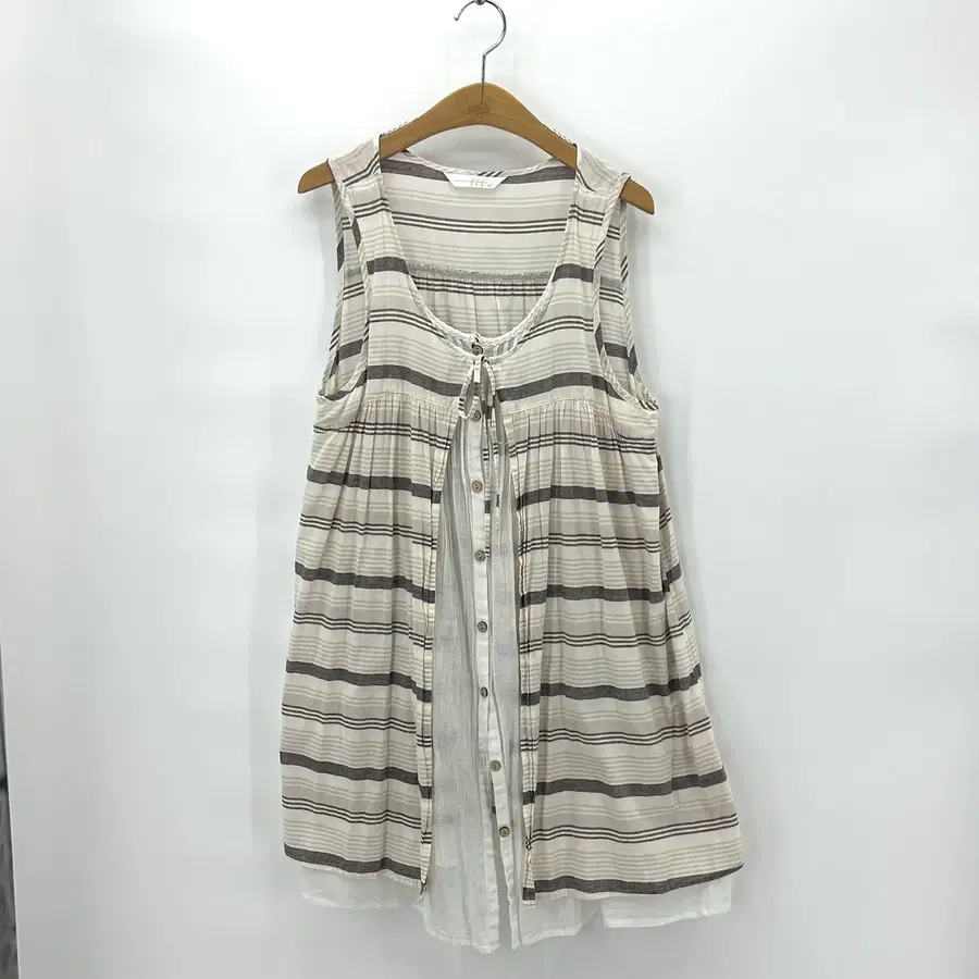 [Fit] 모리걸 레이어드 바선생 스트라이프 미니 원피스