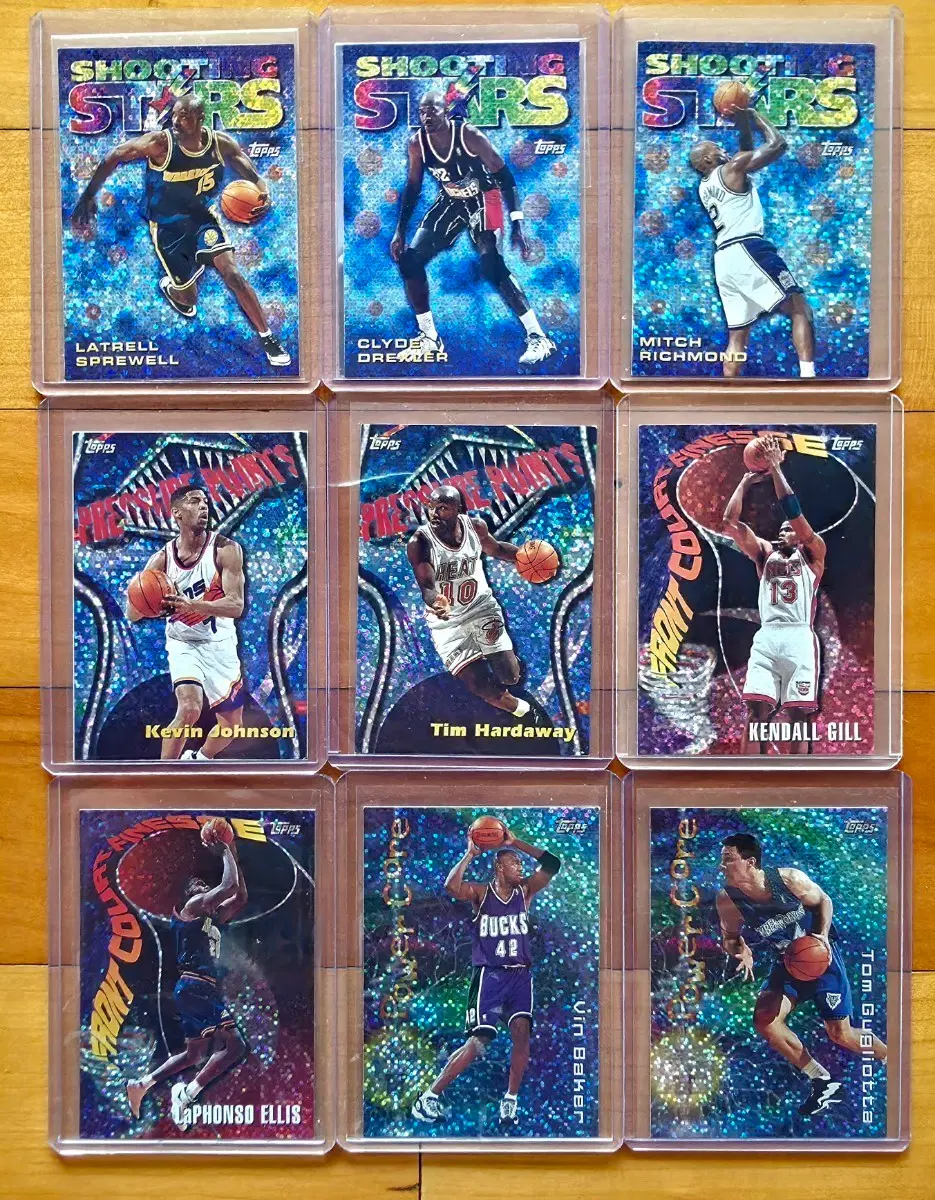 1994-95 Topps NBA 90년대 인서트 9장 일괄