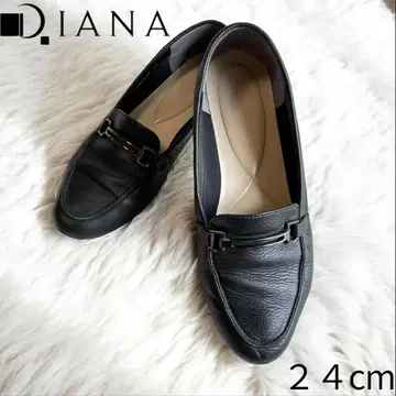 DIANA 다이애나 웰핏 비트 로퍼 블랙 천연 가죽 24cm