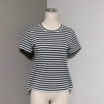 노리즈 보더 T셔츠 블랙 화이트 S사이즈