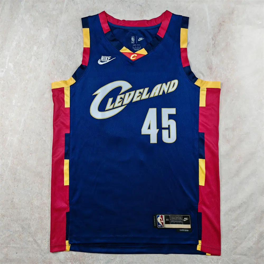 NBA 농구복 라이더스 45호 미첼 클래식블루 핫프레스