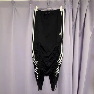 adidas 롱 스커트 드로우 스트링 블랙 리메이크