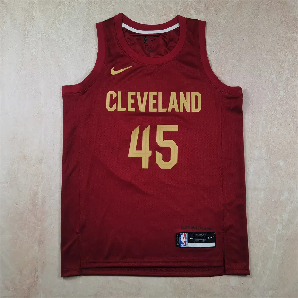 NBA 농구복 라이더스 45호 미첼 레드 핫프레스 S-XXL