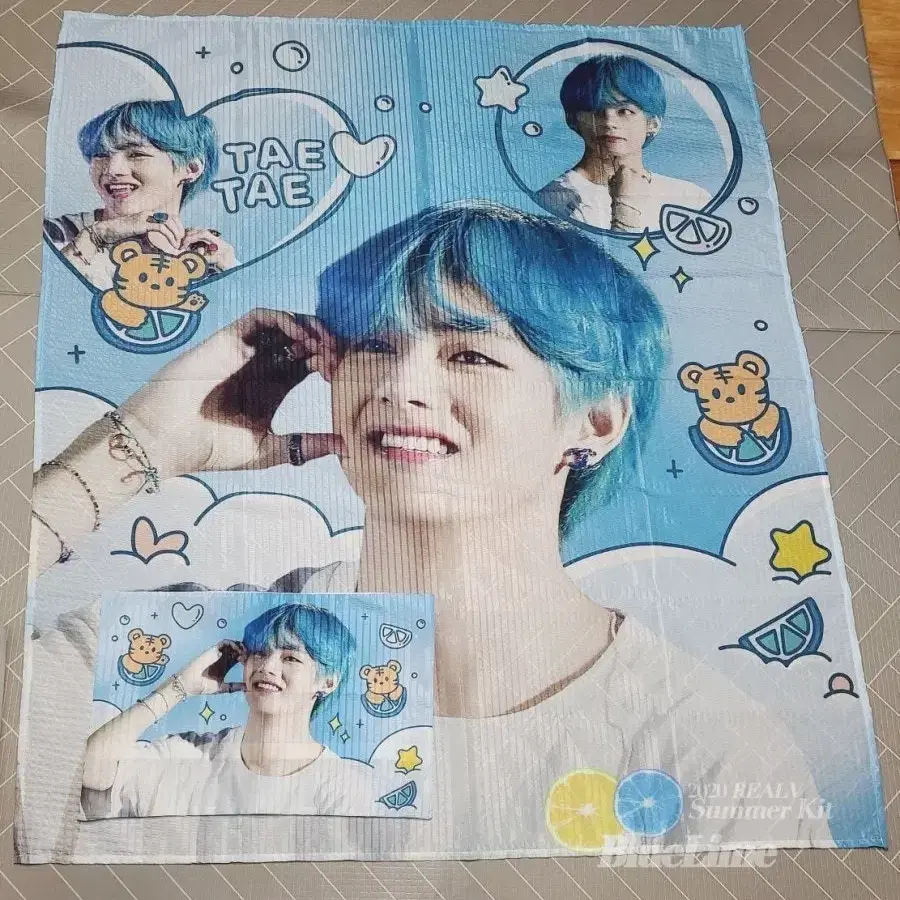 BTS V 방탄소년단 뷔 리플 홑이불 베개커버set