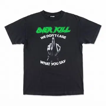 OVERKILL 밴딩 티셔츠