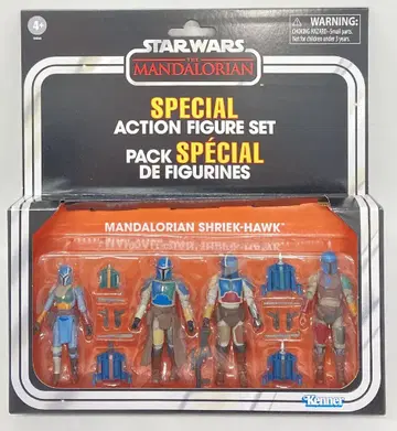HASBRO 더 빈티지 컬렉션 만달로리안 슈리크 호크 (4체 세트) 3.5인치