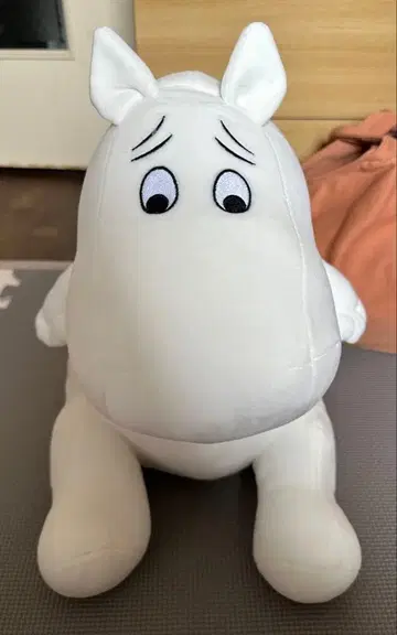MOOMIN 무민 봉제 인형 곤란한 표정 택 포함