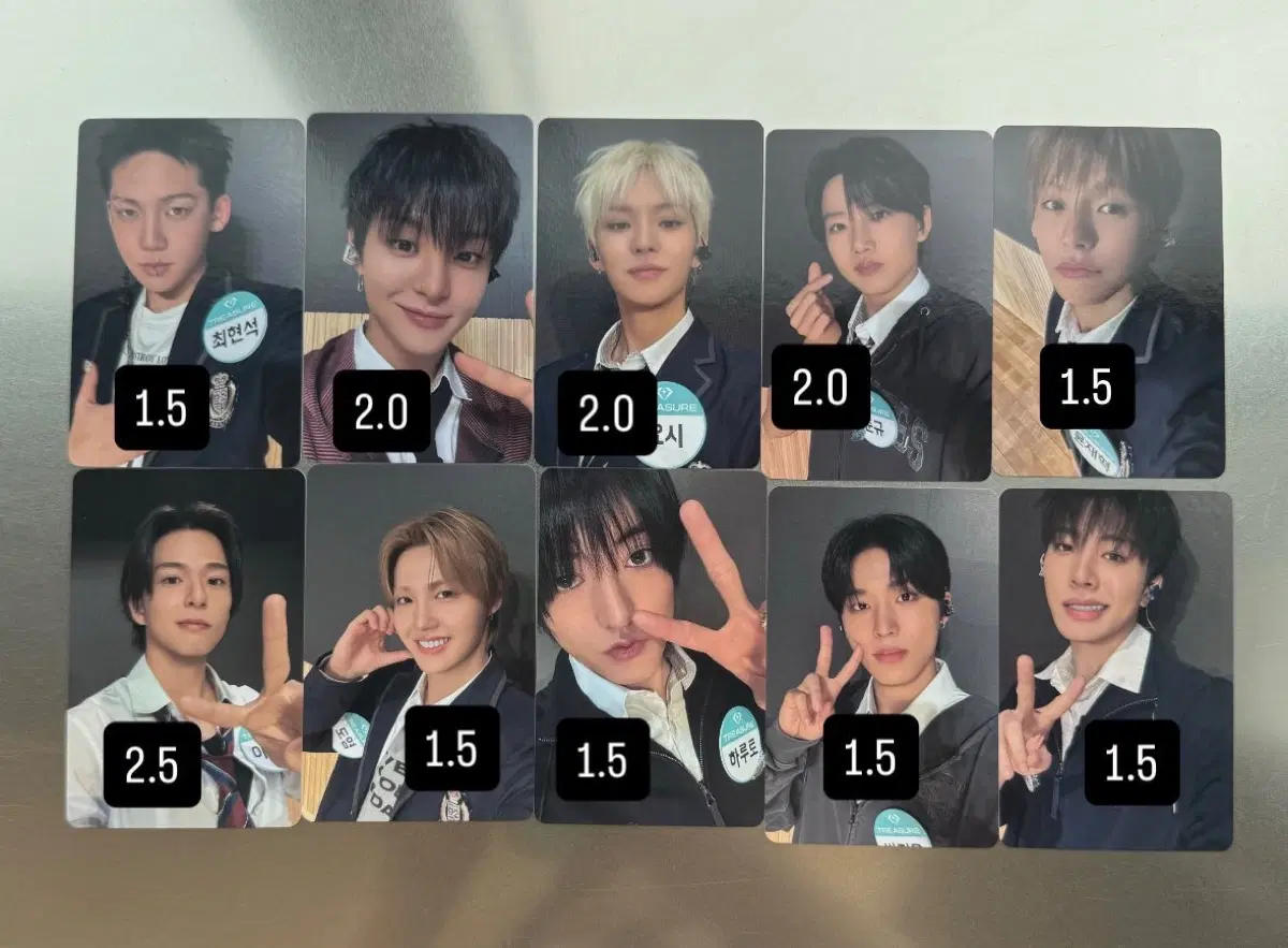 Treasure Follow Event school uniform poca Jihoon Junkyu Yoshi Jaehyuk Jungwoo Junghwan Doyoung Asahi