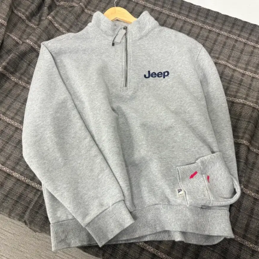 JEEP 루즈핏 맨투맨 그레이