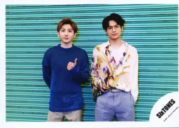 SixTONES 마스카라/피규어 마츠무라 호쿠토/쿄모토 타이가 공식 사진 *1장