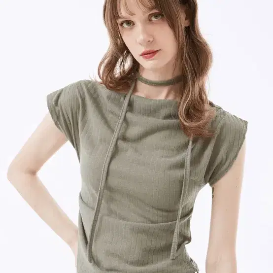 네비 nevy 프벨 드레이프 반팔티 스카프 SET