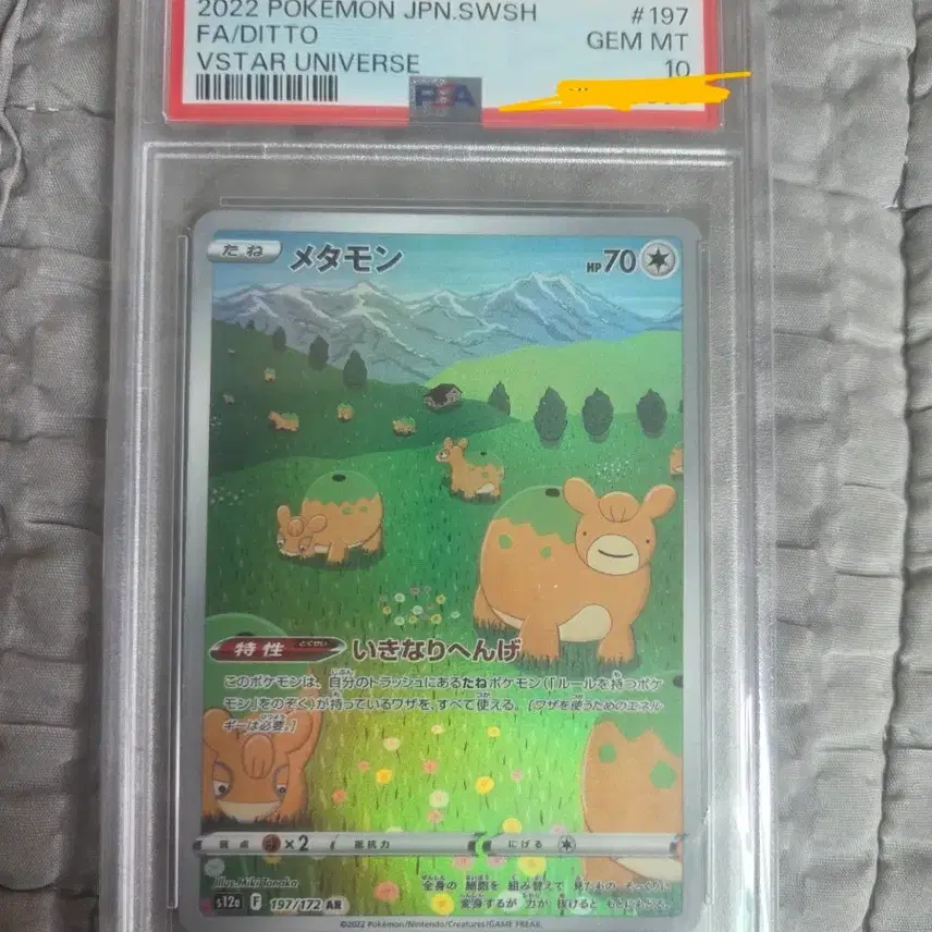 포켓몬 일판 메타몽 AR PSA10