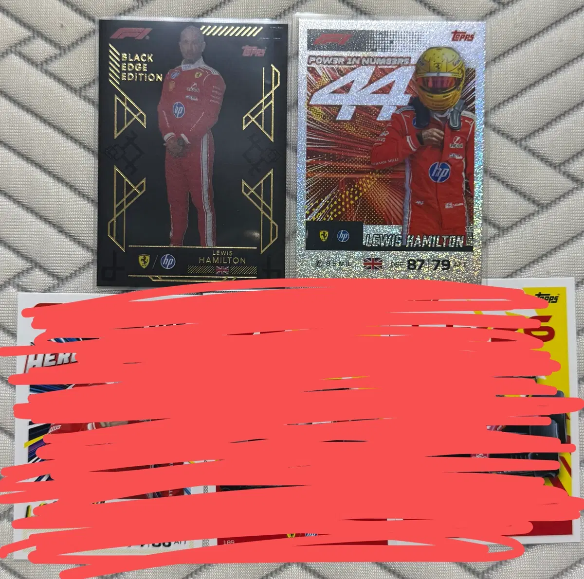F1 탑스 터보 어택 루이스 해밀턴 블랙 엣지 카드 판매 페라리